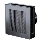 Vortice ME 100/4" LL T Punto Evo PRÉMIUM fekete színű fürdőszoba, wc ventilátor, időkapcsolóval, előkésleltetéssel, IP45
