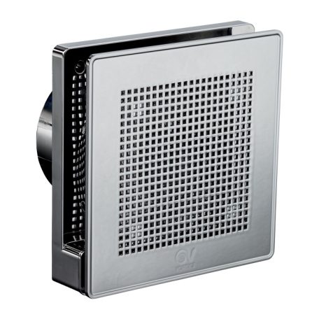 Vortice ME 100/4" LL T Punto Evo PRÉMIUM ezüst színű fürdőszoba, wc ventilátor, időkapcsolóval, előkésleltetéssel, IP45