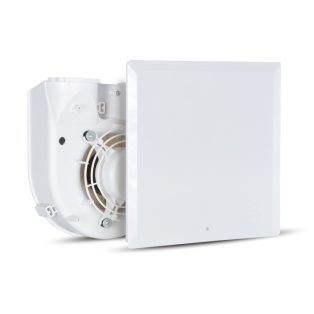   Vortice Evo QE 100 LL T radiális ventilátoregység előlappal, időkapcsolóval, előkésleltetéssel, G2 szűrővel IP45