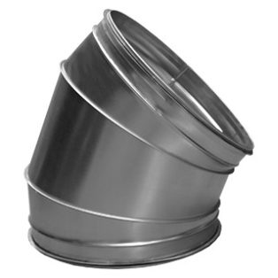 BL500/45 fém szeletes könyök idom, gumitömítéssel