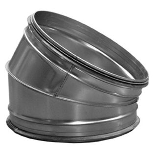 BL630/30 fém szeletes könyök idom, gumitömítéssel