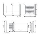 Awenta CM100 kisventilátor, termosztáttal
