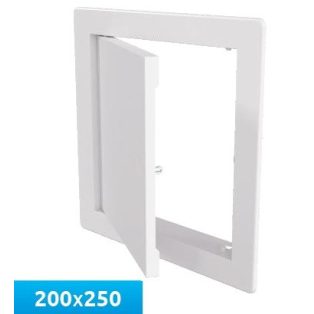   Awenta DTK20X25 műanyag szervizajtó 200X250 fehér színben, Patent Zárral