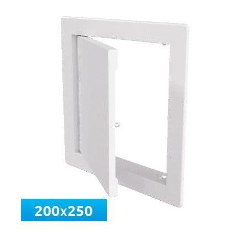 Awenta DTK20X25 műanyag szervizajtó 200X250 fehér színben, Patent Zárral