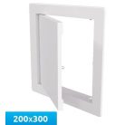 Awenta DTK20X30 műanyag szervizajtó 200X300 fehér színben, Patent Zárral