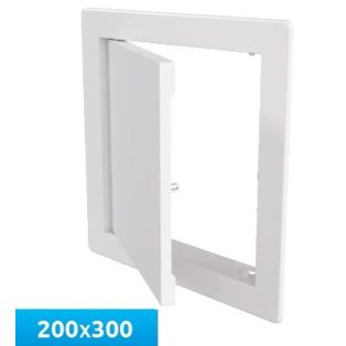   Awenta DTK20X30 műanyag szervizajtó 200X300 fehér színben, Patent Zárral