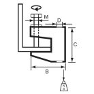 Gerendaszorító M8 menettel