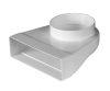   Awenta KP204-23/125 lapos csatorna 60X204/NA125 mm függőleges átalakító idom