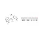 Awenta KP55-26/100 lapos csatorna 55X110mm T idom