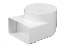 Awenta KP75-23 lapos csatorna 75X150 mm függőleges átalakító könyök idom 