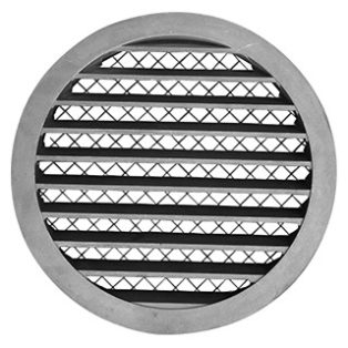 KWO200 alumínium fali rács, rovarhálóval