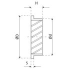 KWO250 alumínium fali rács, rovarhálóval