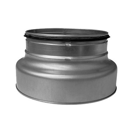 RCFPL 125/100 préselt fém szűkítő idom, idomkapcsolós véggel, gumitömítéssel