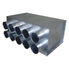 RPDI 10-es hőszigetelt horganyzott acél osztódoboz 75 mm-es leágazásokkal