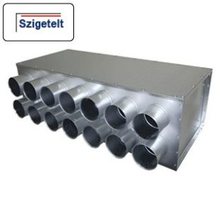   RPDI 12-es hőszigetelt horganyzott acél osztódoboz 75 mm-es leágazásokkal