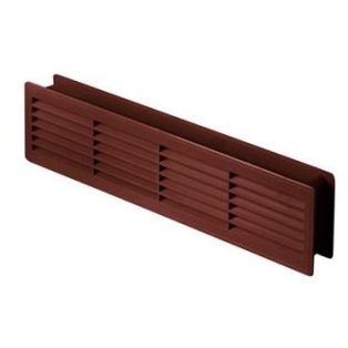   Awenta T15BR négyszögletes műanyag ajtórács, bútorrács 460X135, barna színben