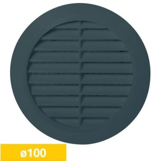   Awenta T30GR kerek fali rács, rovarhálóval, grafit színben NA100