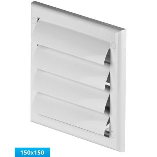   Awenta TN1 fali gravitációs zsaluzat, csonk nélkül 150X150