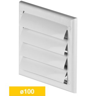   Awenta TN3 fali gravitációs zsaluzat, 100-as csőcsonkkal 150X150 