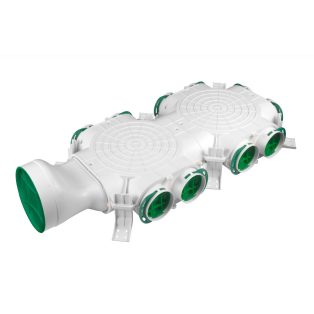   Awenta PRO VCB160-10_90 antibakteriális műanyag osztódoboz 90-mm rendszerekhez, oldalsó csatlakozással