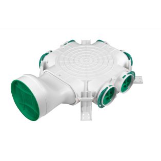   Awenta PRO VCB160-6_90 antibakteriális műanyag osztódoboz 90-mm rendszerekhez, oldalsó csatlakozással