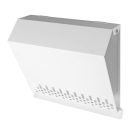 AwentapPRO VCSM125 beszívó oldali fém fali rács, rovarhálóval, fehér színben NA125