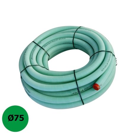 Awenta PRO VFG75 Kétrétegű Ø75mm antisztatikus, antibakteriális flexibilis cső 50m/tekercs 