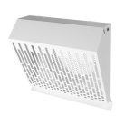 AwentapPRO VWSM125 kifúvó oldali fém fali rács, rovarhálóval, fehér színben NA125
