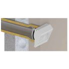 AwentapPRO VWSM180I kifúvó oldali fém fali rács, rovarhálóval, INOX NA180