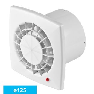   Awenta Vega WGB125H kisventilátor, fehér színben, időkapcsolóval, páraérzékelővel
