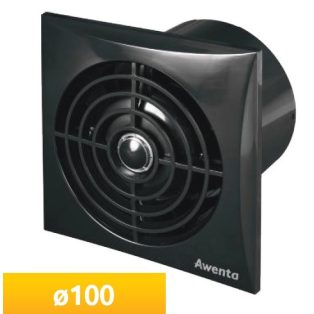   Awenta Silence WZ100 CZ kisventilátor, alap típus, FEKETE színben