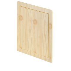 Műanyag szervizajtók fenyő színben